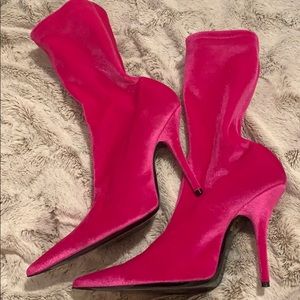 Balenciaga Velvet Knife Boots
